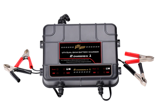 UTV Stereo Dual Bank 12V Battery Charger