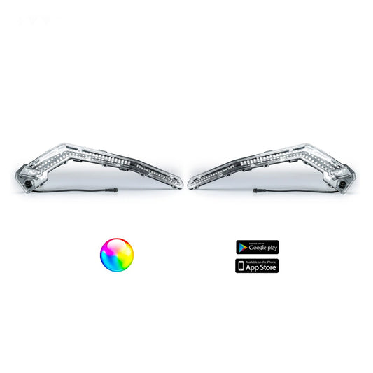 5150 Whips 187 Style Can-Am Maverick X3 Eyebrow Lights w/ Controller