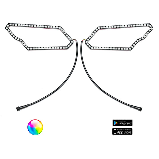 5150 Whips 187 Style Can-Am Maverick X3 Halos w/ Controller