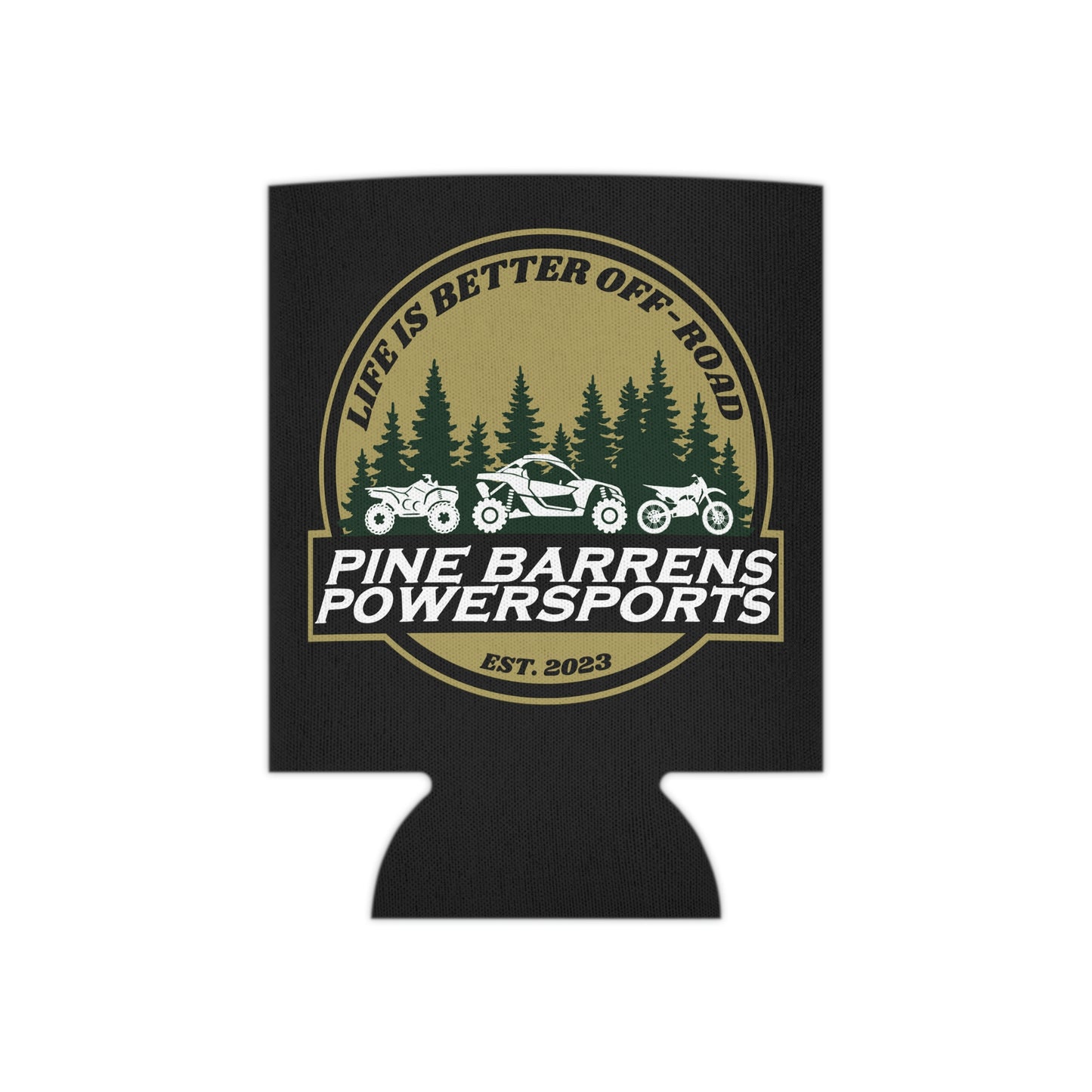 Pine Barrens Powersports Can Coozie