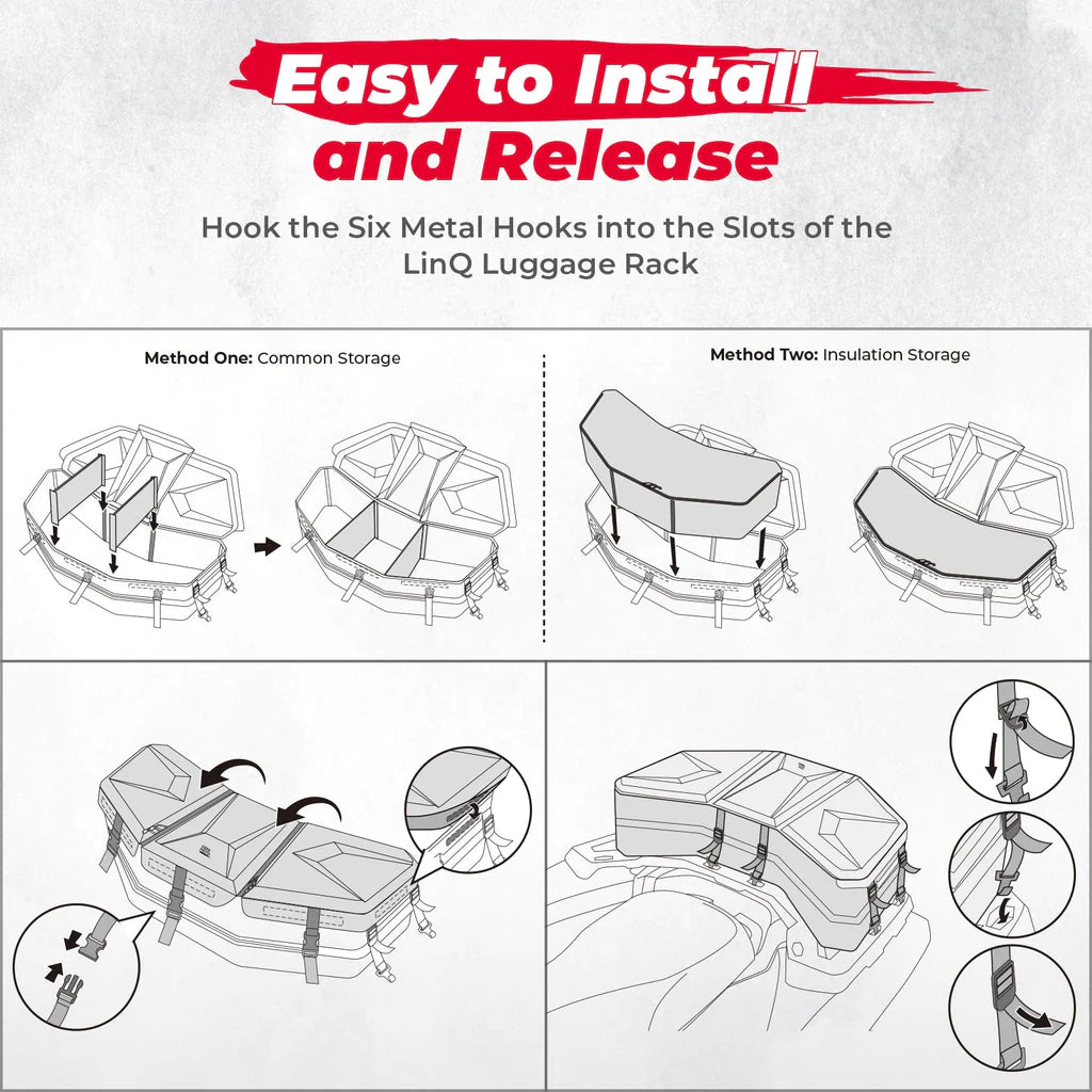 Kemimoto Can-Am 13 Gallon Rear Storage Bag