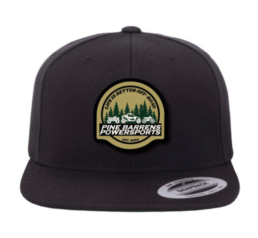 Pine Barrens Powersports Life is Better Off-Road Flat Brim Hat
