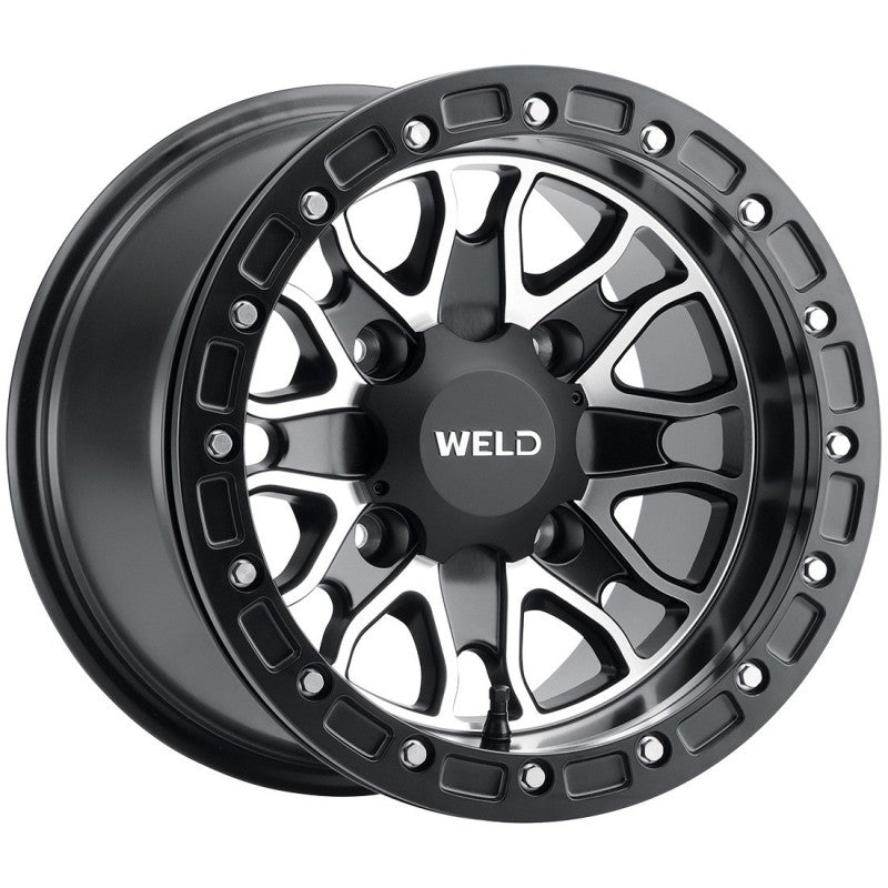 Weld Raptor UTV 15x10 4x136 Satin Black/Milled