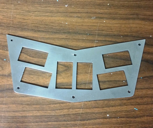 Longhorn Fab Shop RZR 570/800/900 Switch Plate (6 Rocker Switches)