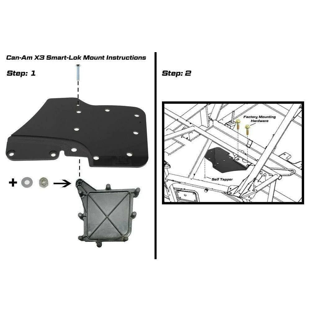 UTV Stereo Can-Am Maverick X3 Smart-Lok Relocation Mount