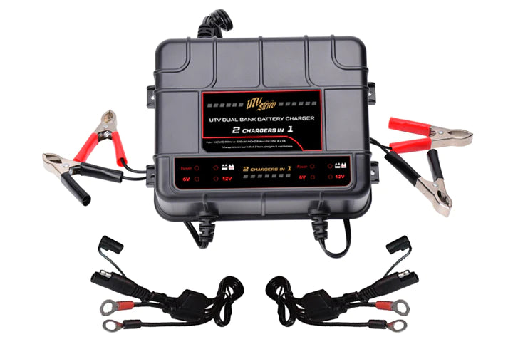 UTV Stereo Dual Bank 12V Battery Charger