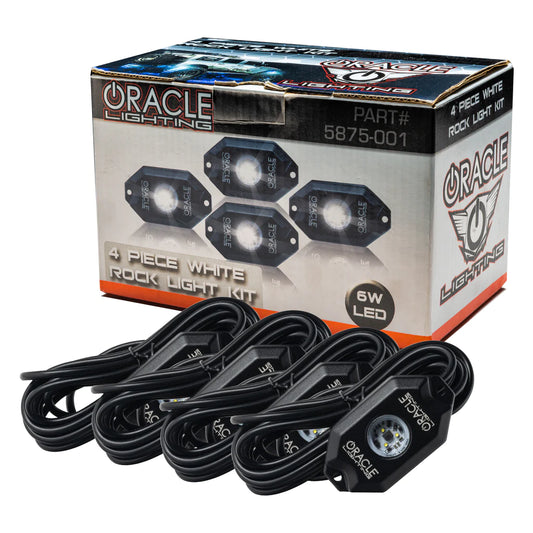 Oracle Lighting White LED Rock Light Kit (4pcs) 5875-001