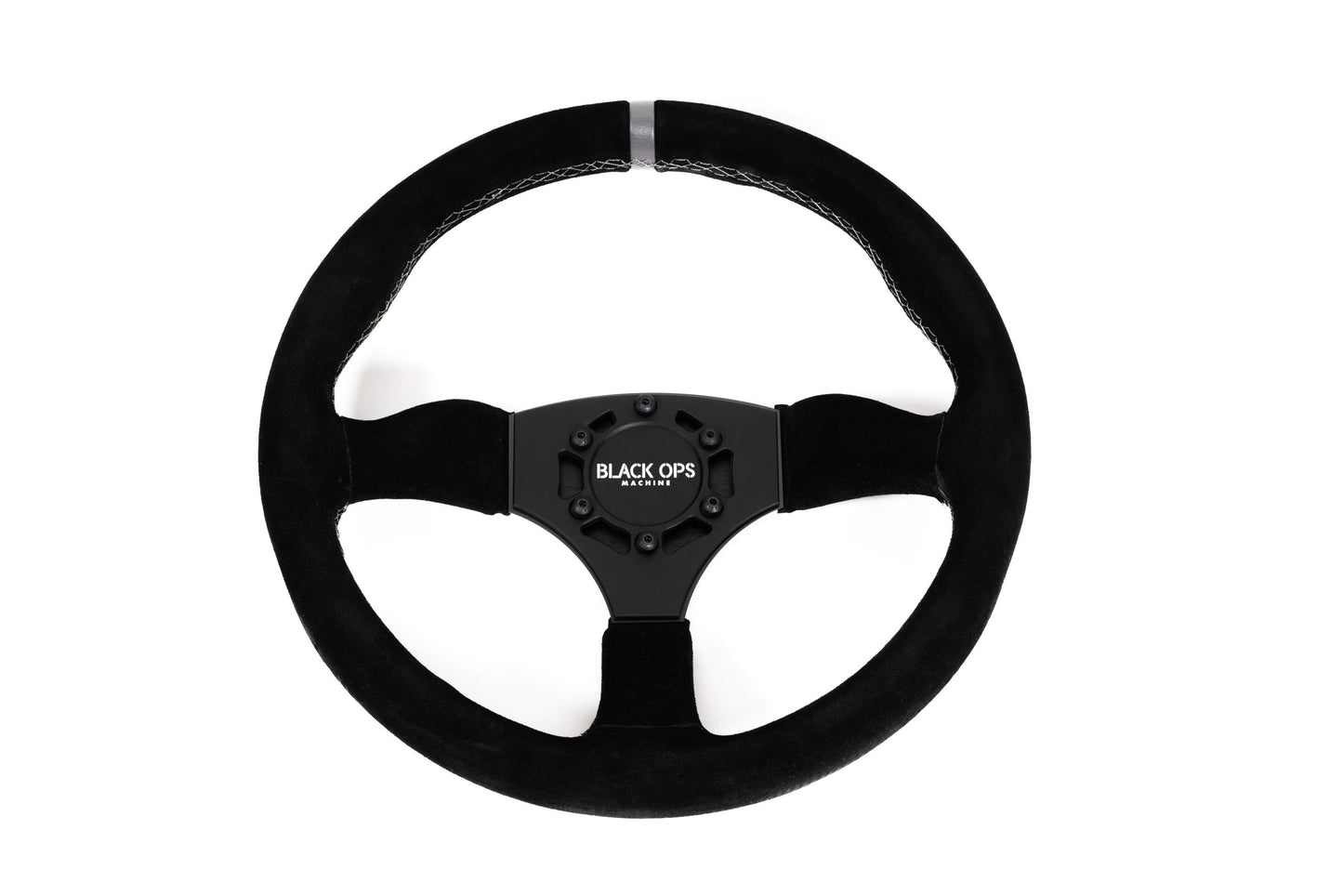 Black Ops Machine Suede Steering Wheel (6 bolt pattern)