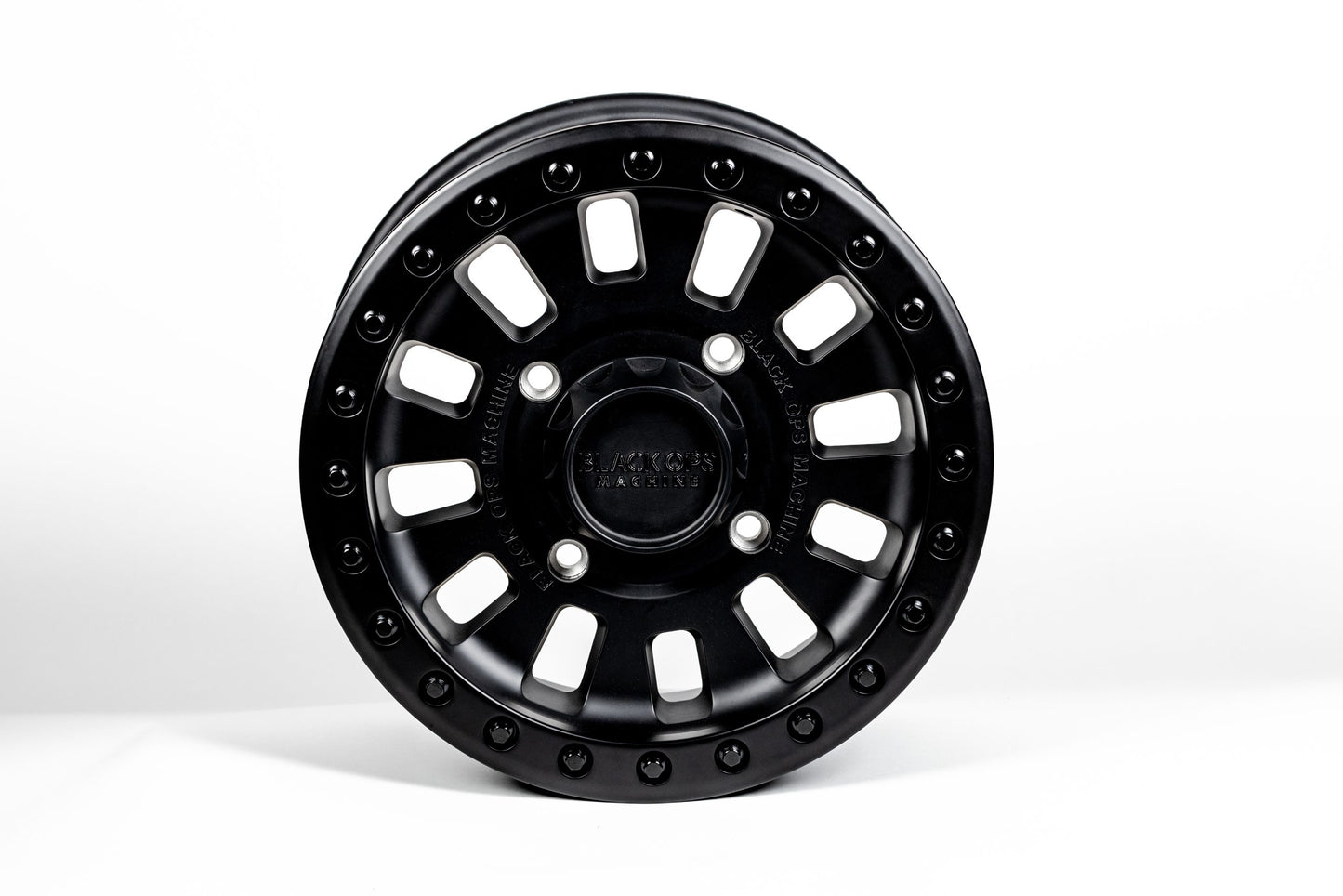 Black Ops Machine Ballistic Beadlock Wheels Can-Am 4x136 Lug Pattern