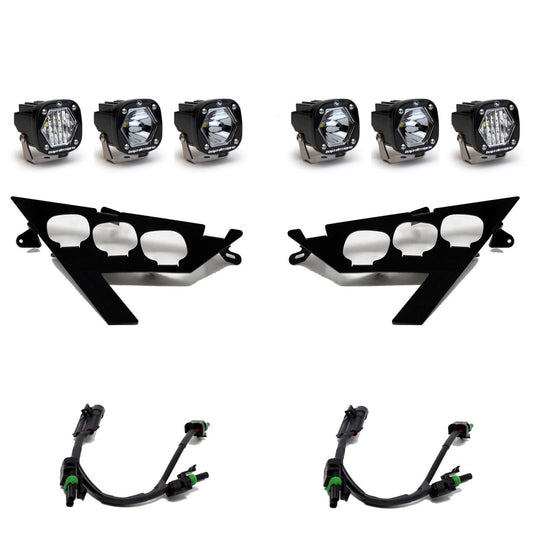 Baja Designs S1 Triple LED Headlight Kit - Polaris RZR Pro XP; RZR Pro R/Turbo R 447156