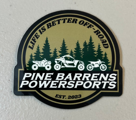 Pine Barrens Powersports Life Is Better Off-Road Sticker