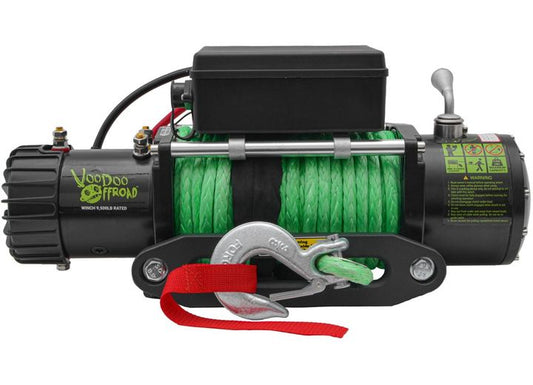 VooDoo Offroad Summoner 9500lb Winch w/ 85 Foot Synthetic Rope P000026