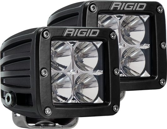 Rigid Industries Flood Surface Mount Black Pair D-Series Pro 202113