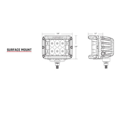 Rigid Industries Flood Surface Mount D-SS Pro 261113