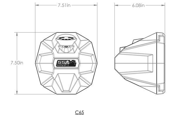 SSV Works 2006-2022 Polaris Ranger Cage Mount 6.5" Speaker Pods