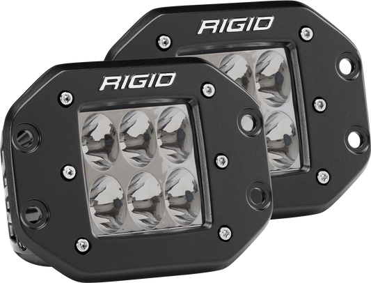 Rigid Industries Driving Flush Mount Pair D-Series Pro 512313