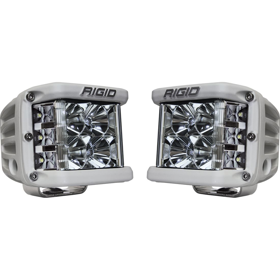 Rigid Industries Flood Surface Mount White Housing Pair D-SS Pro 862113