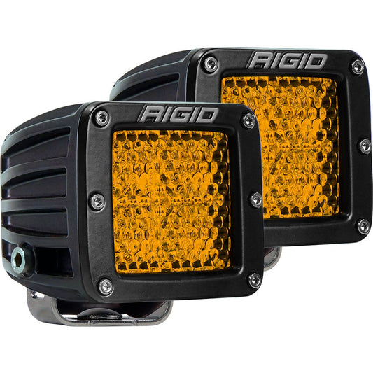 Rigid Industries Diffused Rear Facing High/Low Surface Mount Yellow Pair D-Series Pro 90151