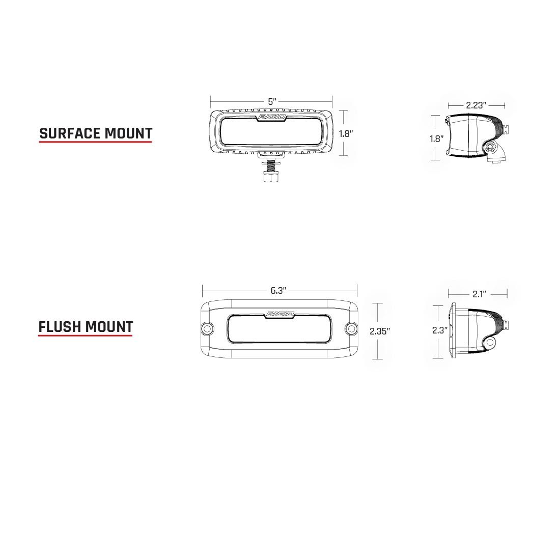 Rigid Industries Flood Surface Mount SR-Q Pro 904113