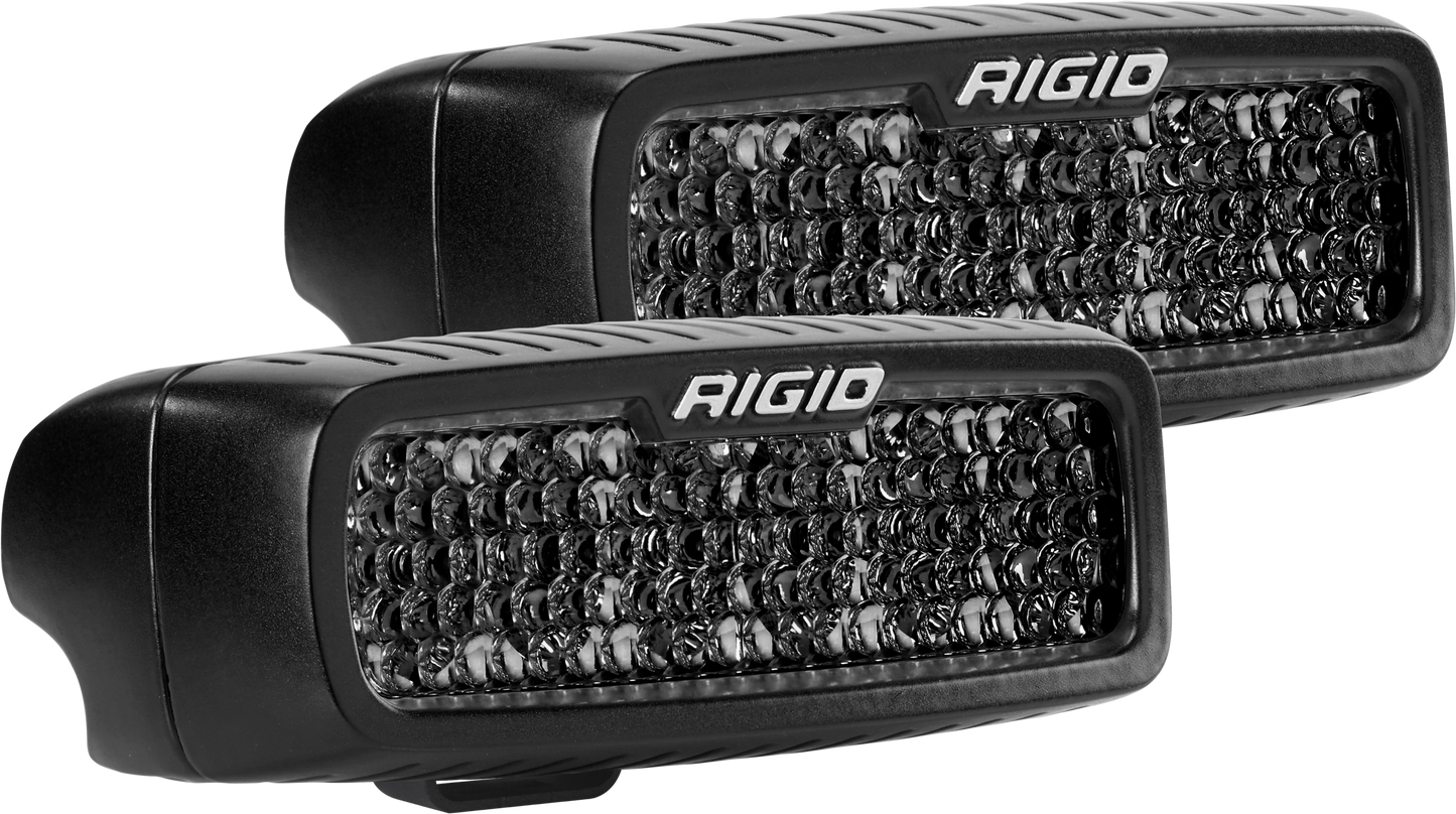 Rigid Industries Spot Diffused Midnight Surface Mount Pair SR-Q Pro 905513BLK