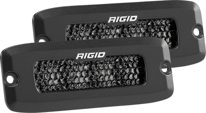 Rigid Industries Spot Diffused Midnight Flush Mount Pair SR-Q Pro 925513BLK