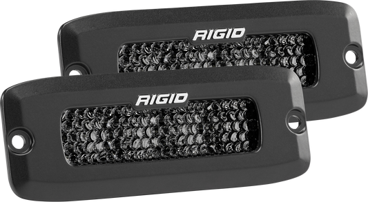 Rigid Industries Spot Diffused Midnight Flush Mount Pair SR-Q Pro 925513BLK