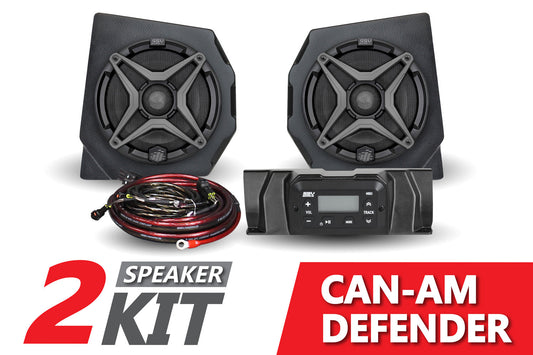 SSV Works 2016-2022 Can-Am Defender 2-Speaker Audio Kit