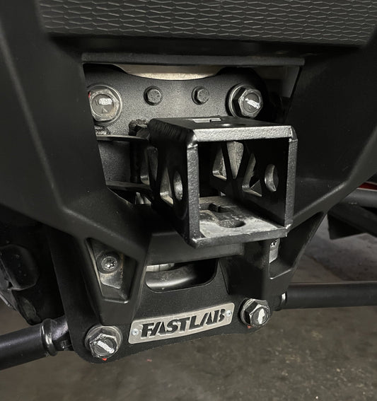 FastLab UTV Radius Rod Pull Plate w/ 2" Receiver for Polaris RZR Turbo R & Pro R