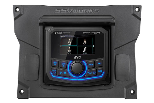 SSV Works JVC MR1 Media Receiver Plug-&-Play Kit for 2020+ Kawasaki KRX1000