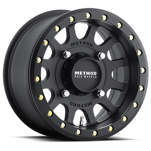 Method Race Wheels 15x10 MR401 Beadlock UTV 4x136 Offset +25 Matte Black