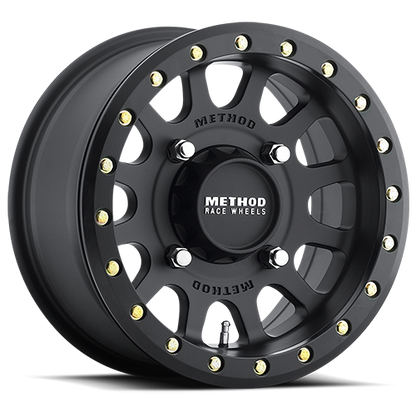 Method Race Wheels 15x7 MR401 Beadlock UTV 5x114.3 Offset +38 Matte Black