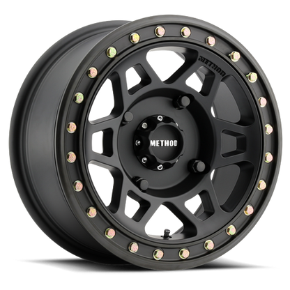 Method Race Wheels 15x7 MR405 Beadlock UTV 4x156 Offset +13 Matte Black