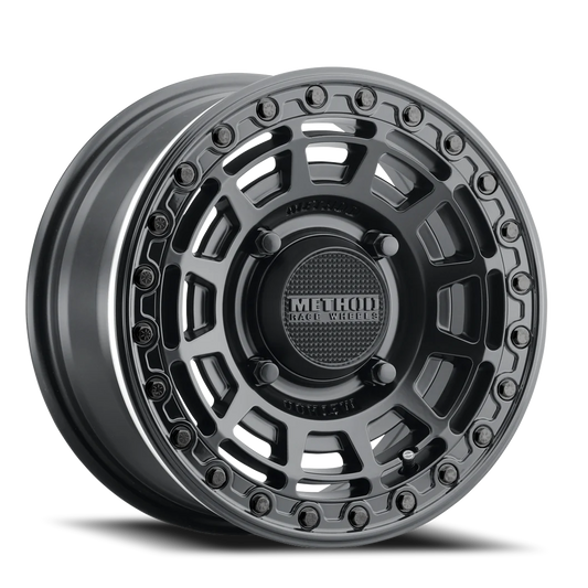 Method Race Wheels 15x10 MR415 Beadlock UTV 4x156 Offset +25 Matte Black W/ Gloss Black Ring