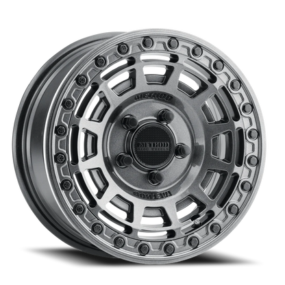 Method Race Wheels 15x7 MR415 Beadlock UTV 5x114.3 Offset +38 Graphite W/ Gloss Graphite Ring