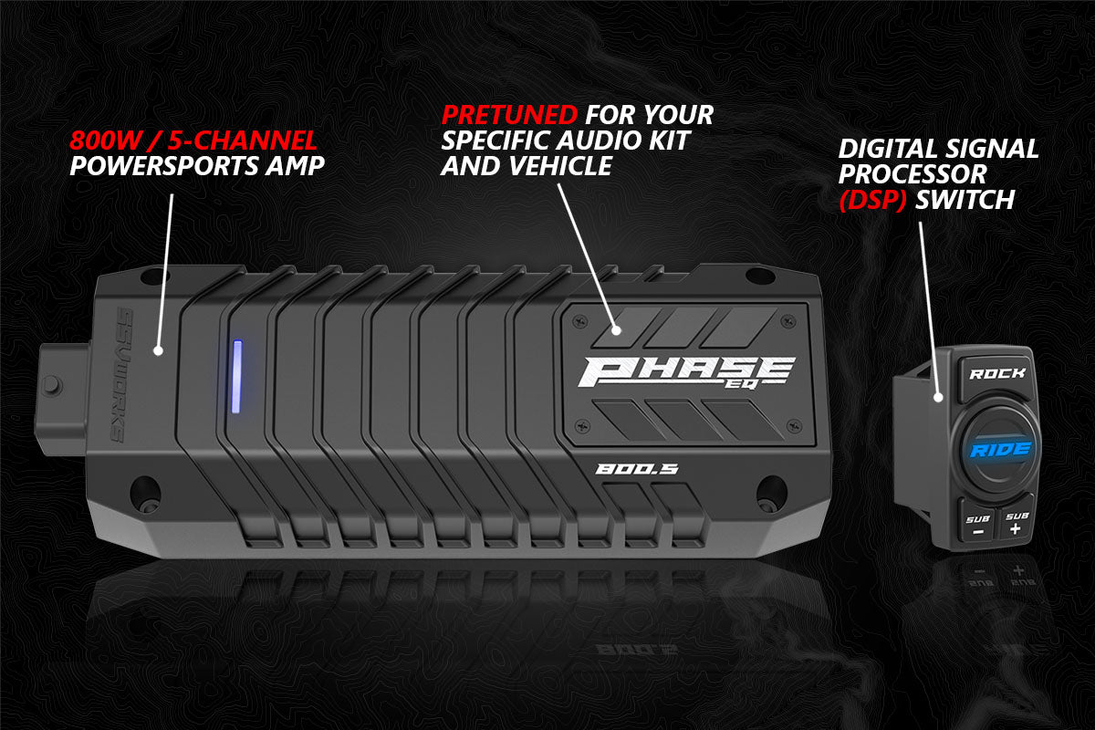 SSV Works 2014-2024 Polaris RZR Phase X SSV 5-Speaker Plug-&-Play System for Ride Command