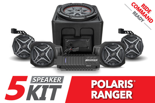 SSV Works 2018-2024 Polaris Ranger XP1000 5-Speaker SSV Audio System for Ride Command