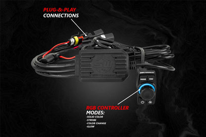 SSV Works 2020-2024 Polaris RZR Pro Lighted 5-Speaker Plug-&-Play System w/JVC