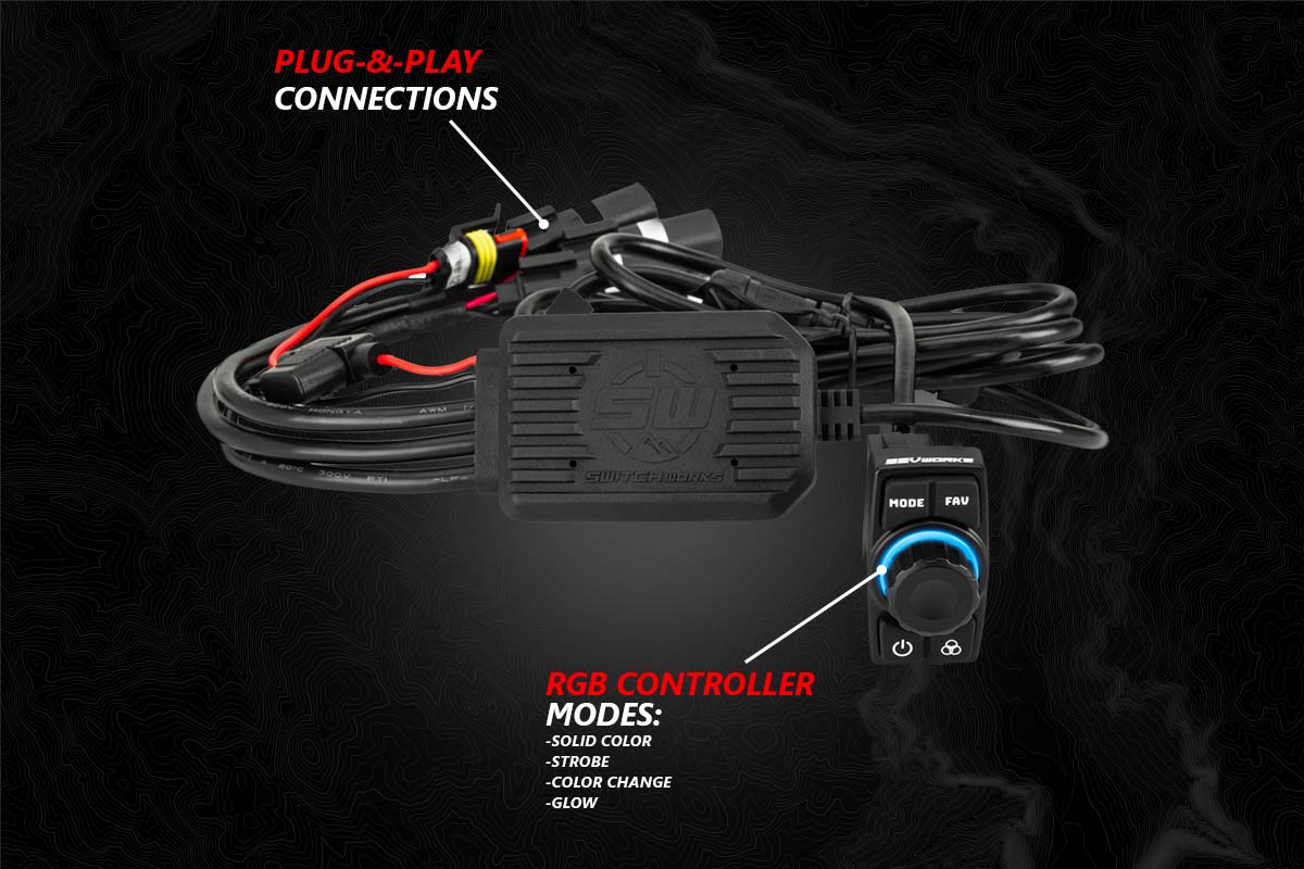 SSV Works 2014-2024 Polaris RZR Lighted 5-Speaker Plug-&-Play Kit with JVC
