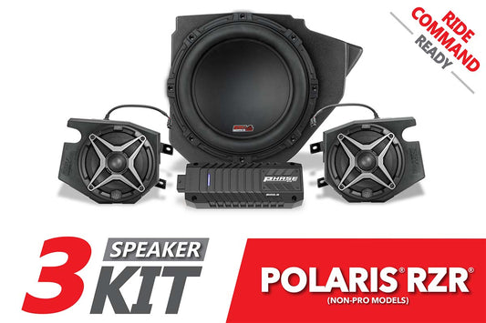 SSV Works 2014-2024 Polaris RZR SSV 3-Speaker Plug-&-Play System for Ride Command
