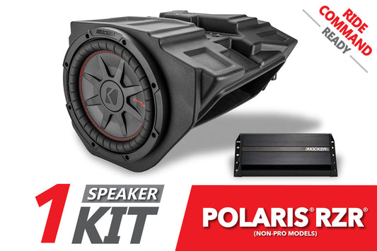 SSV Works 2014-2018 Polaris RZR Kicker 10in Subwoofer Plug-&-Play Kit for Ride Command