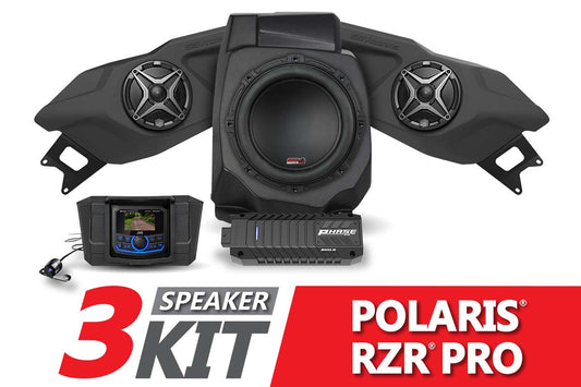 SSV Works 2020-2024 Polaris RZR Pro SSV 3-Speaker Plug-&-Play System w/JVC