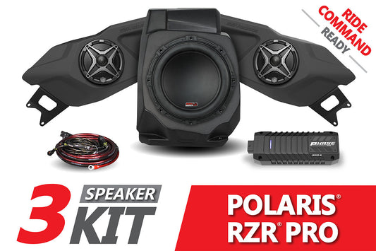 SSV Works 2020-2024 Polaris RZR Pro SSV 3-Speaker Plug-&-Play System for Ride Command