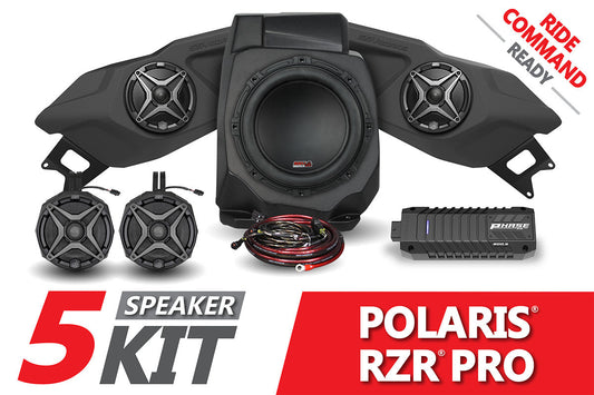 SSV Works 2020-2024 Polaris RZR Pro SSV 5-Speaker Plug-&-Play System for Ride Command