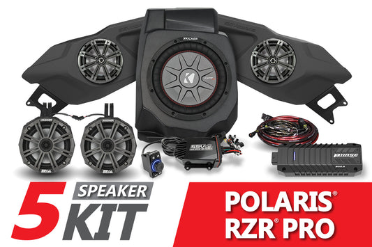 SSV Works 2020-2024 Polaris RZR Pro Kicker 5-Speaker Plug-&-Play System