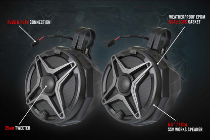 SSV Works Add-on 6.5in Speaker Pods for SSV Works WP Overhead Series Systems