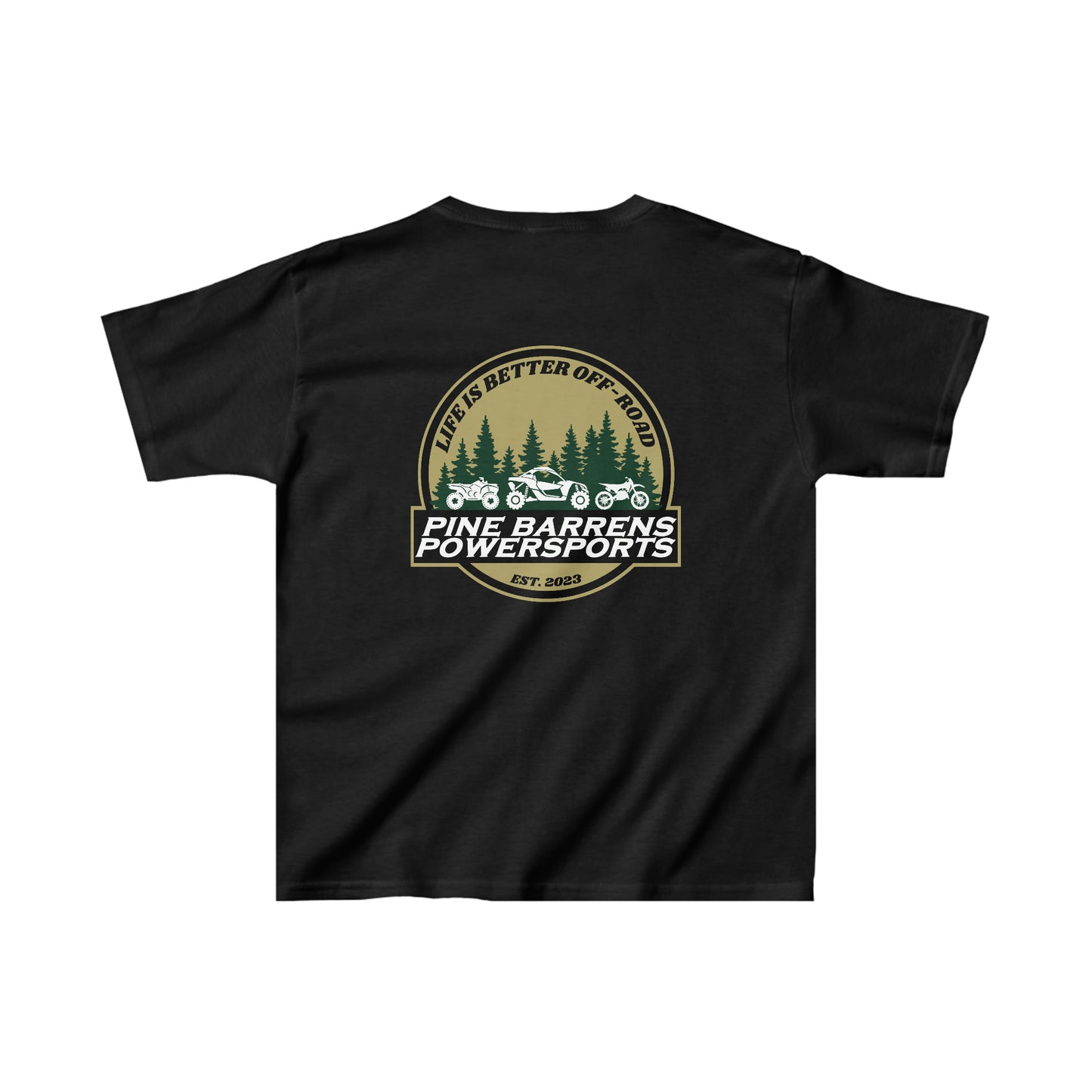 Pine Barrens Powersports Life is Better Off-Road Kids Tee