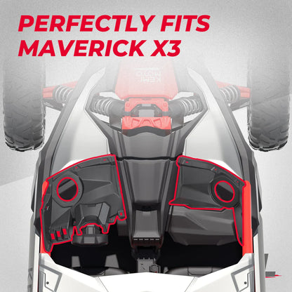 Kemimoto Front Dash 6.5" Speaker Pods for Can-Am Maverick X3
